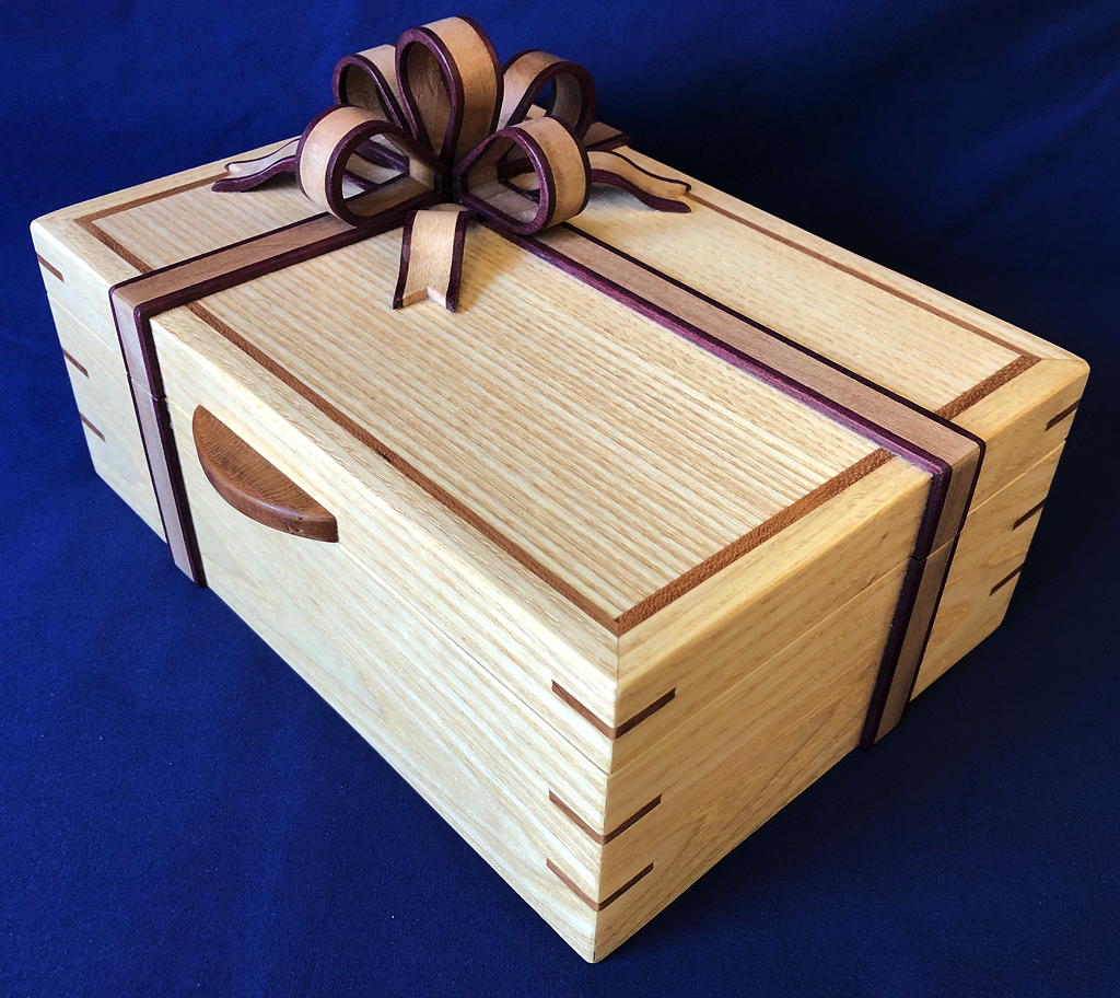 Bow Top Jewelry Box with Tray