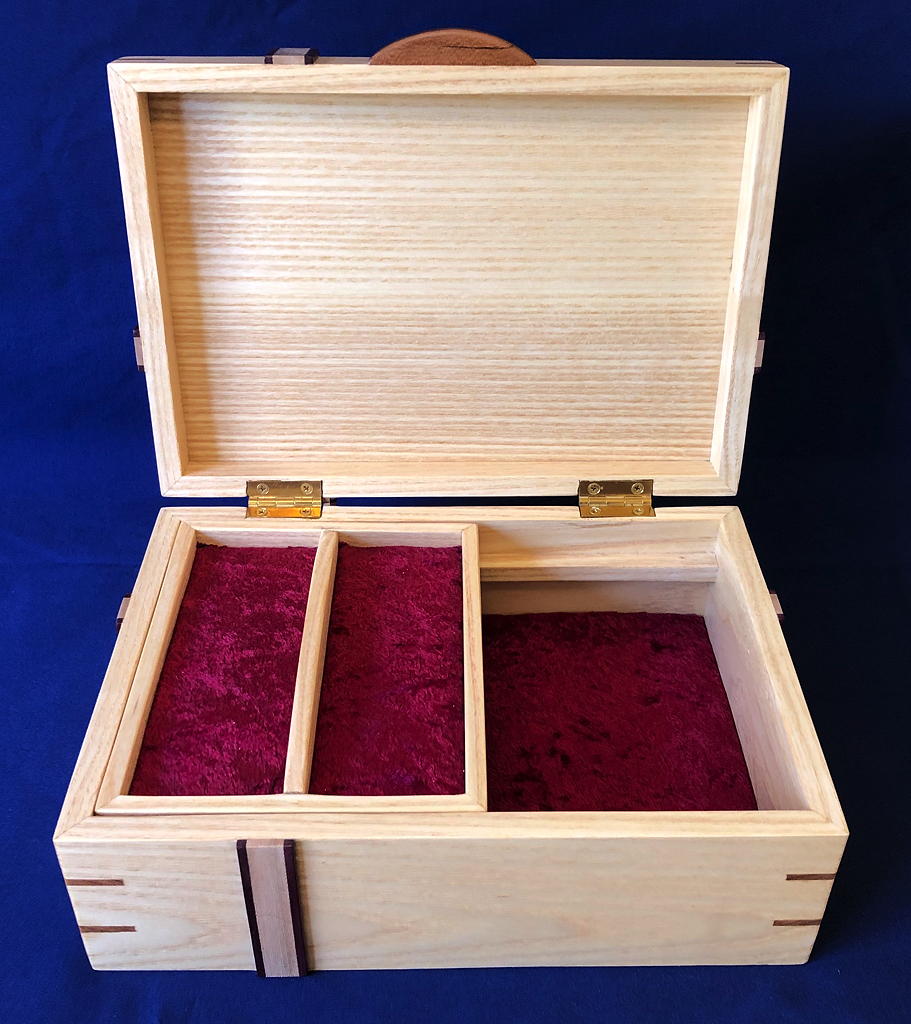 Bow Top Jewelry Box with Tray