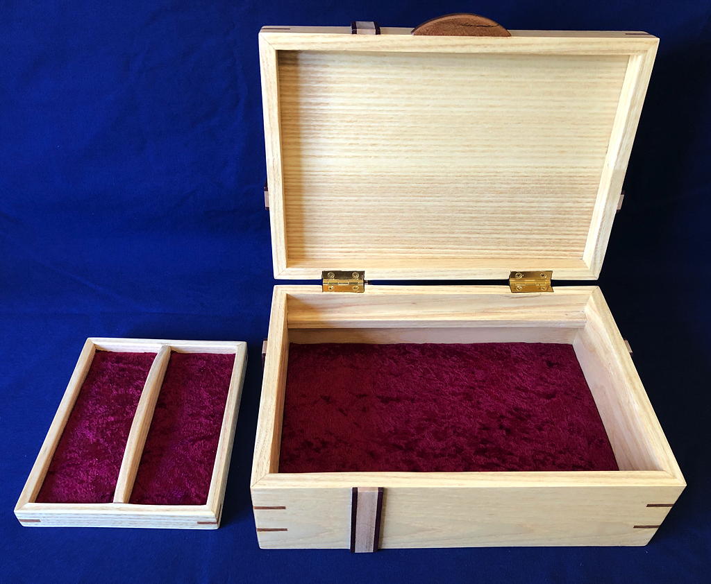 Bow Top Jewelry Box with Tray