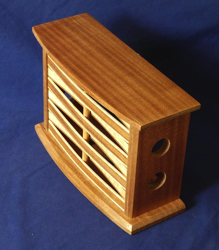 Curved Doorbell Cover Sapele