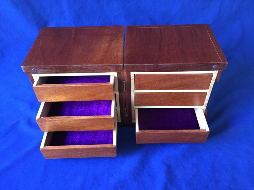 Folding Jewelry Box Drawers