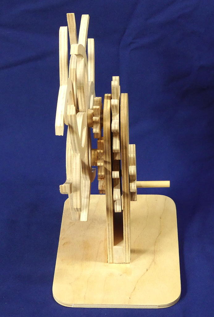 Rotating Gear Kinetic Art