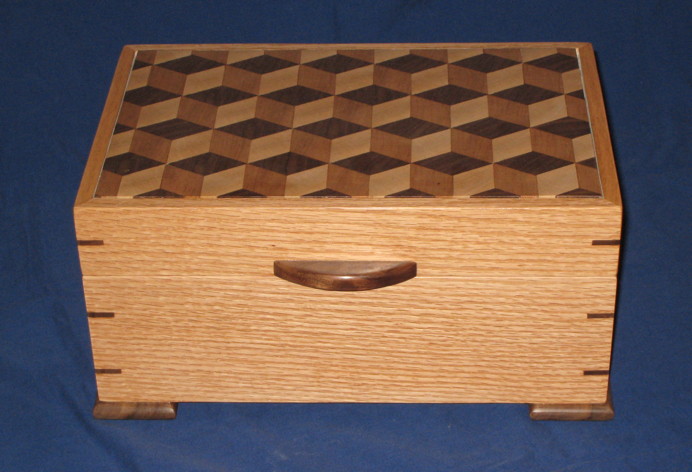 Tumbling Block Jewelry Box