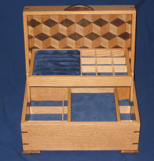 Tumbling Lid Jewelry Box