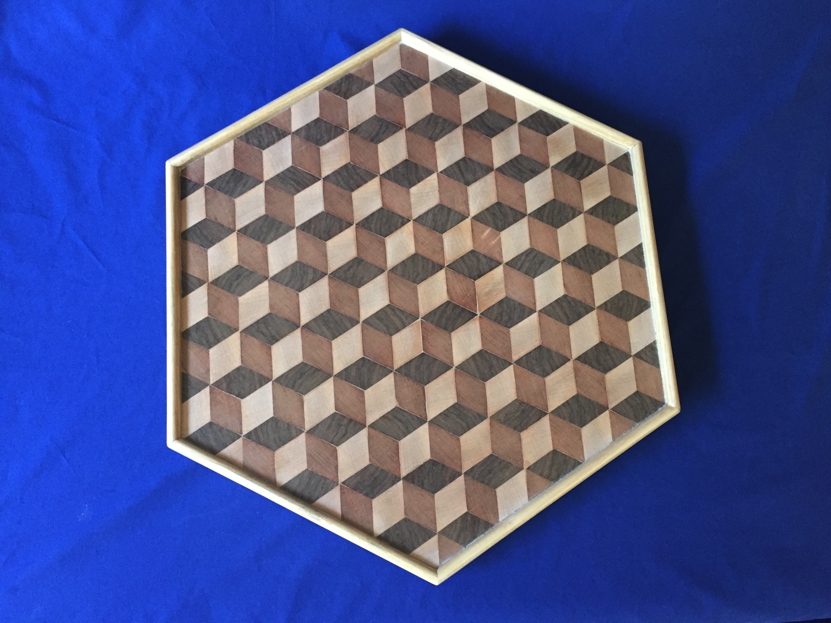 Tumbling Block Lazy Susan