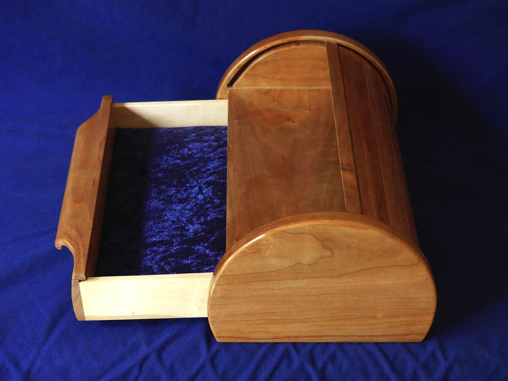 Cherry Tambour Topped Box