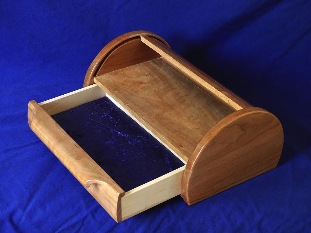 Cherry Tambour Topped Box